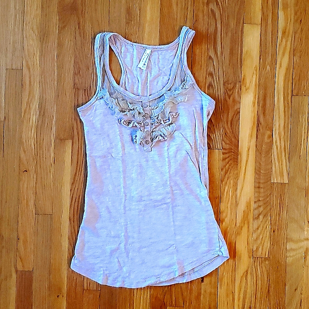 Lace racer back